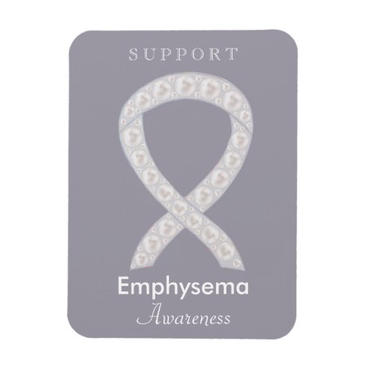 Emphysema Sensibilisation Ruban Magnets d'art pers (Vertical)