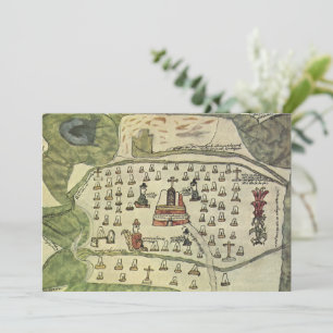 Empire aztèque de Montezuma, carte du monde antiqu