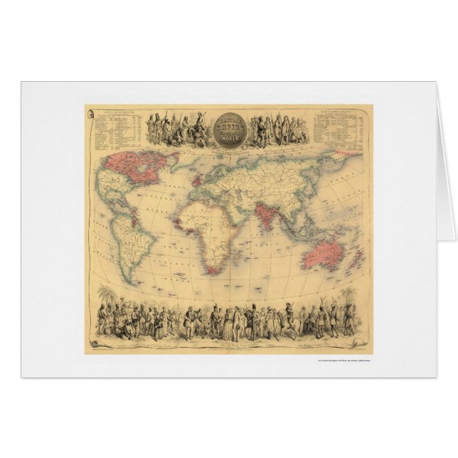 Empire Britannique dans le monde entier 1855 (Devant horizontal)