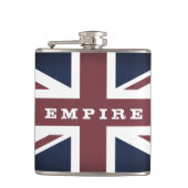 Empire & British Flag, Britse mode /Brits merk Heupfles (Voorkant)