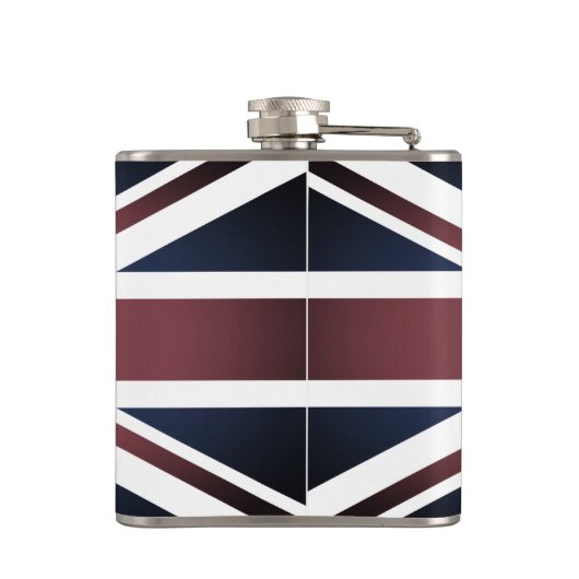 Empire & British Flag, Britse mode /Brits merk Heupfles (Achterkant)