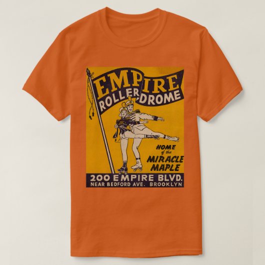 Empire Brooklyn Roller Rink  Schaatsen T-shirt (Design voorkant)