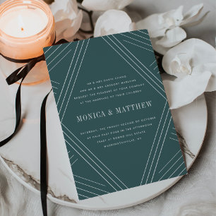 Empire bruiloft uitnodiging Jasper