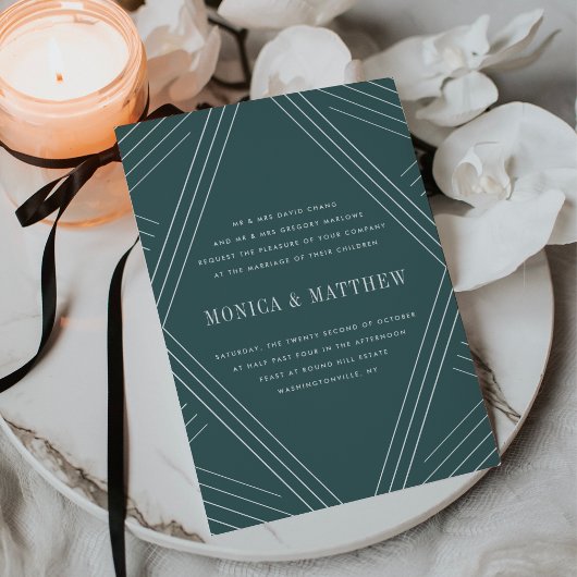 Empire bruiloft uitnodiging | Jasper