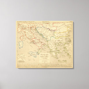 Empire Grec et Royaume d'Italie 774 a 900 Canvas Afdruk