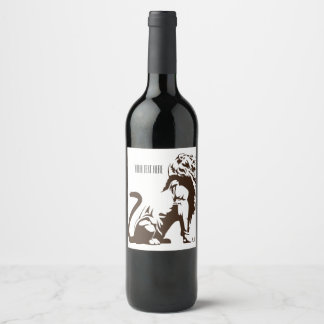 Empire Lion Wine Label Wijn Etiket