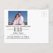 Empire rouge Date & Photo - Carte de Save the Date (Dos)