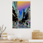 Empire Sate Building uit 42nd St. New York Poster (Keuken)