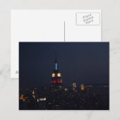Empire State Building bij nacht Briefkaart (Voorkant / Achterkant)