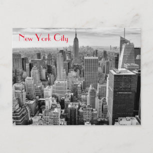 Empire State Building Black White New York City Briefkaart
