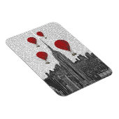 Empire State Building en Red Hot Air Luchtballonne Magneet (Rechterzijde)