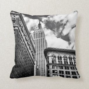 Empire State Building en wolkenkrabbers Kussen