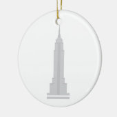 Empire State Building Keramisch Ornament (Links)