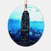 Empire State Building Keramisch Ornament (Links)