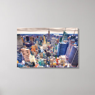Empire State Building, Midtown Manhattan Canvas Afdruk