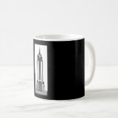 Empire State Building New York City Mug (Devant droit)