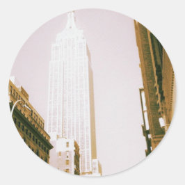 Empire State Building, New York City Ronde Sticker