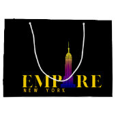 Empire State Building-New York-Vibrant Gold Groot Cadeauzakje (Achterkant)