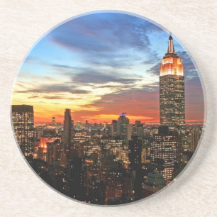 Empire State Building New York Zandsteen Onderzetter