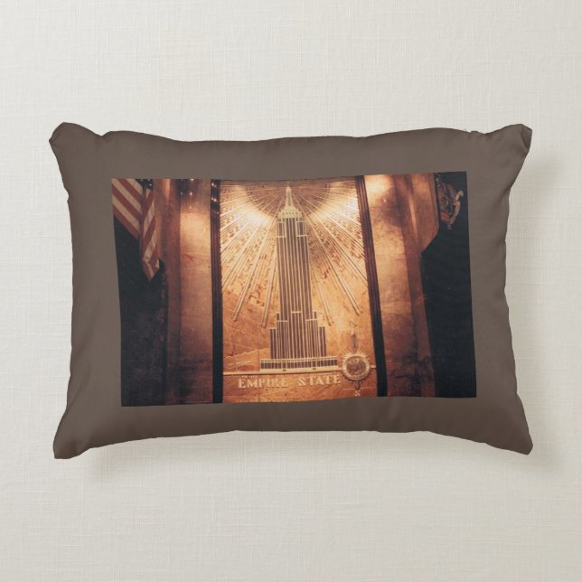Empire State Building Pillow Accent Kussen (Voorkant)