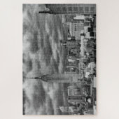 Empire State Building, Stormy NYC skyline, B&W Legpuzzel (Verticaal)
