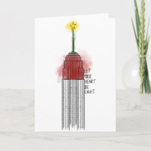 Empire State Christmas Feestdagen Kaart