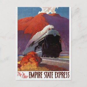 Empire State Express Vintage Poster teruggezet Briefkaart