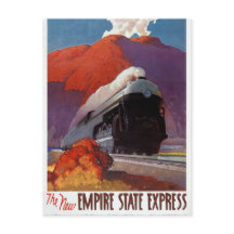 Empire State Express Vintage Poster teruggezet