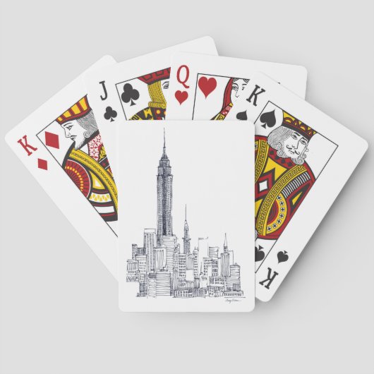 Empire State Speelkaarten (Achterkant)