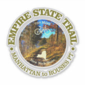 Empire State Trail (fietsen c) Sticker (Voorkant)