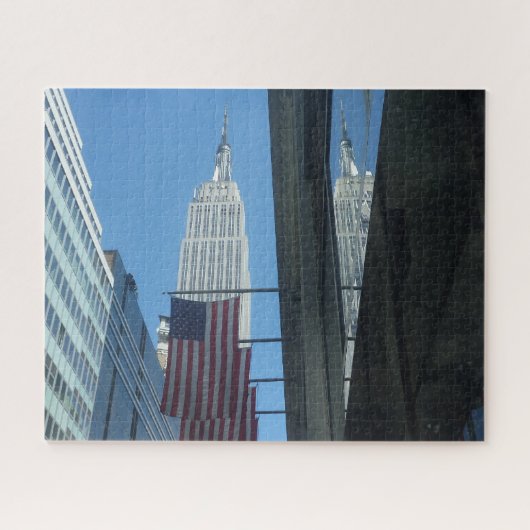 Empire State-vlaggen Legpuzzel (Horizontaal)