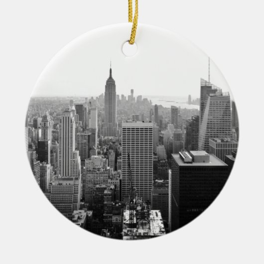 Empire States Building Manhattan Keramisch Ornament (Voorkant)