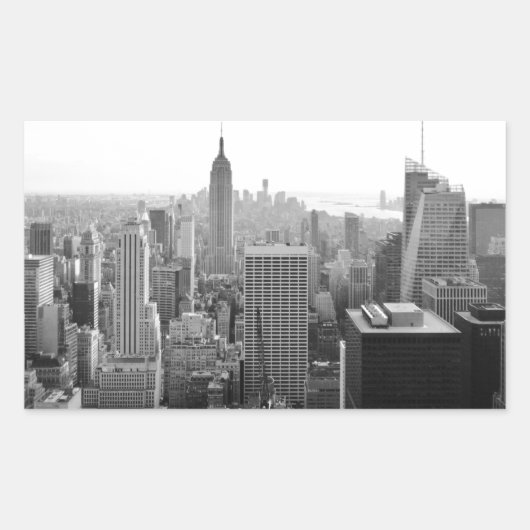 Empire States Building Manhattan Rechthoekige Sticker (Voorkant)
