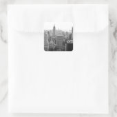 Empire States Building Manhattan Vierkante Sticker (Tas)