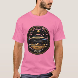 Empire Waves: Japan-stijl Sterrenschip Surfer Logo T-shirt