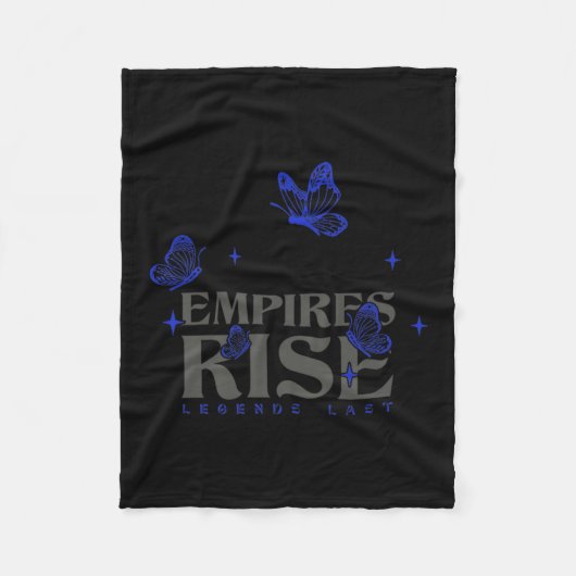 Empires Rise Legend Laatste Inspirerend Vlinder Q Fleece Deken (Voorkant)