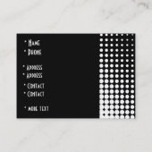 Emplacement de la carte de profil noir et blanc (2 (Dos)