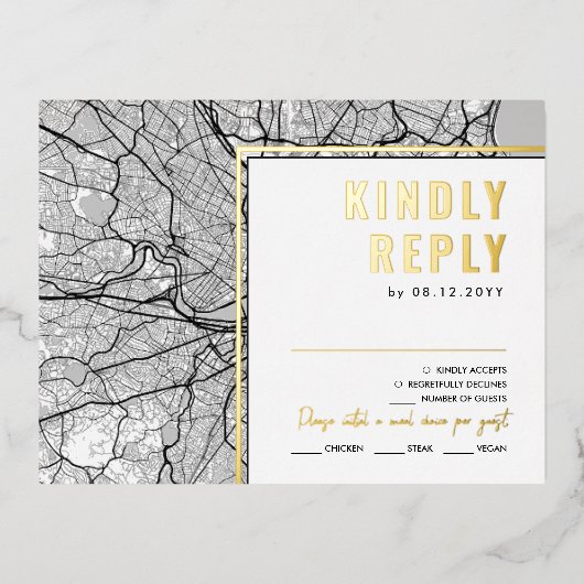 Emplacement de l'amour de Boston | Carte de répons (Recto)