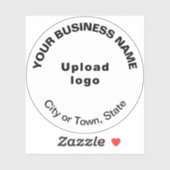 Emplacement de l'entreprise sur Sticker en vinyle (Feuille)