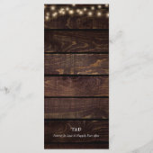 Emplacement de réception Cadre Merci, Cartes Kraft (Dos)