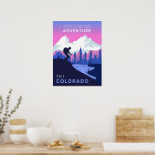 Emplacement personnalisé Affiche de ski (Cuisine)