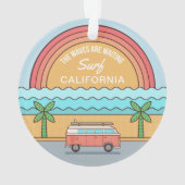 Emplacement personnalisé Ornement Surfer (dos)