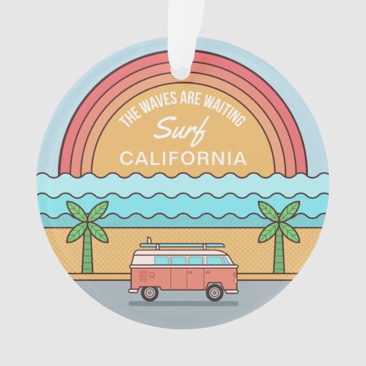 Emplacement personnalisé Ornement Surfer (devant)