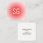 Emplacement souple - Initiales - Carte de visite C (Devant / Derrière)