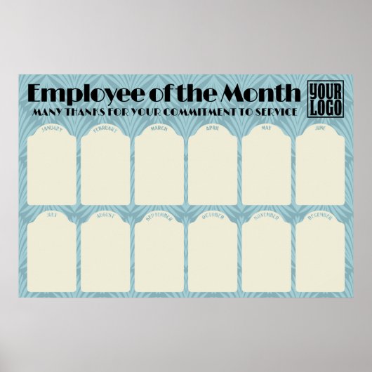 Employé Art déco du mois photo affichage (Devant)