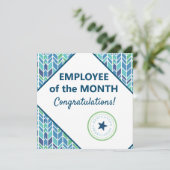 Employé de la carte de récompense de (Debout devant)