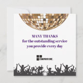 Employé de la carte de reconnaissance du mois (Dos)