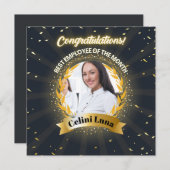 Employé de la carte de reconnaissance du mois (Devant / Derrière)