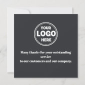 Employé de la carte de reconnaissance du mois (Dos)