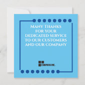 Employé de la carte de reconnaissance du mois (Dos)